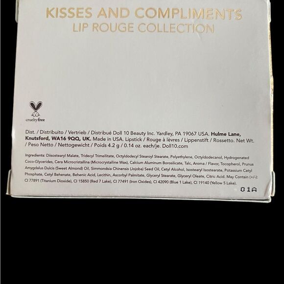 Lipstick Trio Doll 10 Kisses And Compliments Lip Rouge Collection NIB Gift - Picture 4 of 5